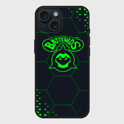 Чехол силиконовый для Apple iPhone 15 матовый Battletoads Абстракция соты