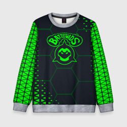 Детский свитшот 3D Battletoads Абстракция соты
