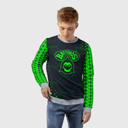 Детский свитшот 3D Battletoads Абстракция соты - фото 2