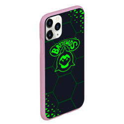 Чехол для iPhone 11 Pro Max матовый Battletoads Абстракция соты - фото 2