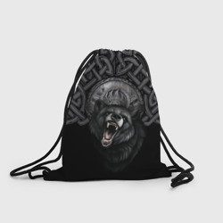Рюкзак-мешок 3D Щит Велеса с медведем