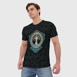 Мужская футболка 3D Мировое древо Иггдрасиль - фото 2