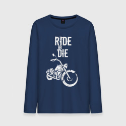 Мужской лонгслив хлопок Ride or Die винтаж