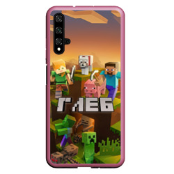 Чехол для Honor 20 Глеб Minecraft