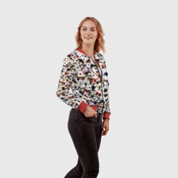 Женский бомбер 3D Опоссумы - фото 2