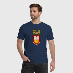Мужская футболка хлопок Old School emblem - фото 2