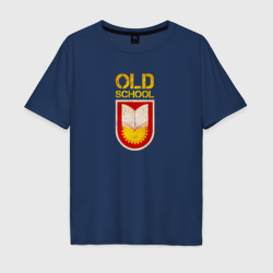 Мужская футболка хлопок Oversize Old School emblem