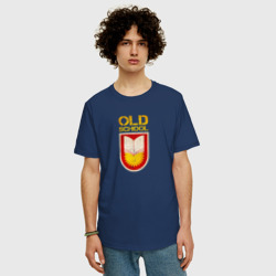 Мужская футболка хлопок Oversize Old School emblem - фото 2