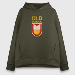 Женское худи Oversize хлопок Old School emblem