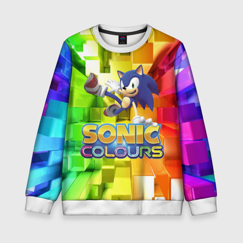 Детский свитшот 3D Sonic Colours - Hedgehog - Video game, цвет 3D печать