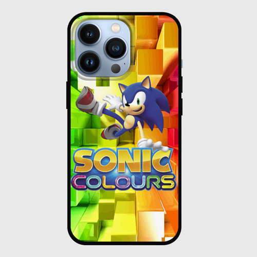 Чехол для iPhone 13 Pro Sonic Colours - Hedgehog - Video game, цвет черный