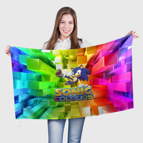 Флаг 3D Sonic Colours - Hedgehog - Video game