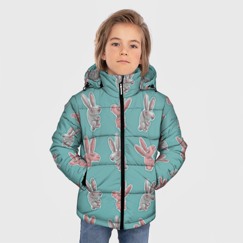 Зимняя куртка для мальчиков 3D Кролли, цвет красный - фото 3