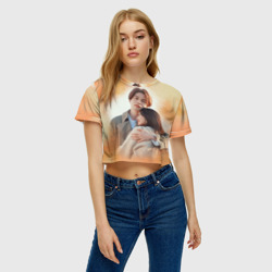 Женская футболка Crop-top 3D История девятихвостого лиса - фото 2