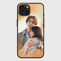 Чехол силиконовый для Apple iPhone 15 матовый История девятихвостого лиса