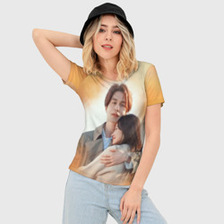 Женская футболка 3D Slim История девятихвостого лиса - фото 2