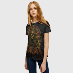 Женская футболка 3D Slipknot - death - фото 2