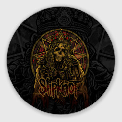 Круглый коврик для мышки Slipknot - death