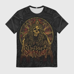 Мужская футболка 3D Slipknot - death