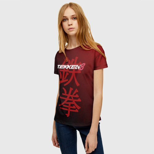 Женская футболка 3D Tekken 8 - logo, цвет 3D печать - фото 3