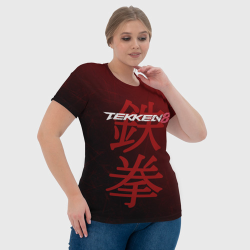 Женская футболка 3D Tekken 8 - logo, цвет 3D печать - фото 6
