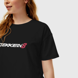 Женская футболка хлопок Oversize Tekken 8 - логотип - фото 2