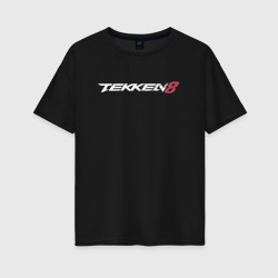 Женская футболка хлопок Oversize Tekken 8 - логотип