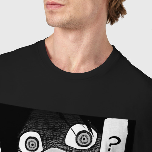 Мужская футболка хлопок Урума Распятие Шести, цвет черный - фото 6