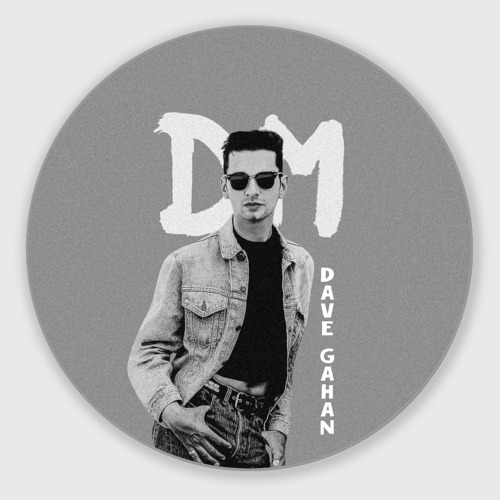 Круглый коврик для мышки Dave Gahan - Depeche Mode