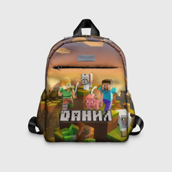 Детский рюкзак 3D Данил Minecraft