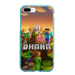 Чехол для iPhone 7Plus/8 Plus матовый Диана Minecraft