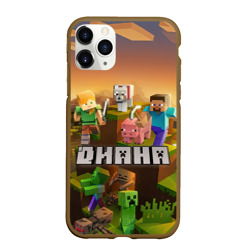 Чехол для iPhone 11 Pro Max матовый Диана Minecraft