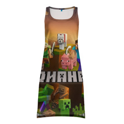 Платье-майка 3D Диана Minecraft
