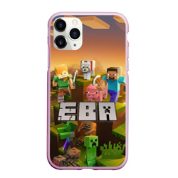 Чехол для iPhone 11 Pro Max матовый Ева Minecraft