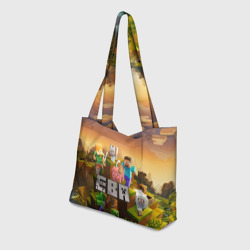 Пляжная сумка 3D Ева Minecraft - фото 2