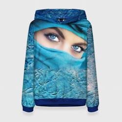 Женская толстовка 3D Синеглазая девушка в хиджабе
