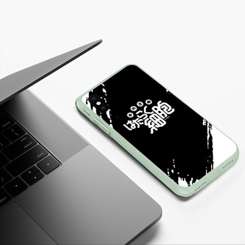 Чехол для iPhone XS Max матовый Cells at Work краска, цвет салатовый - фото 5