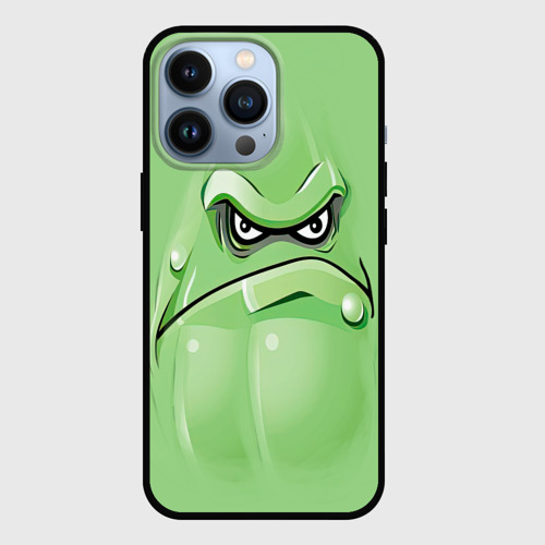 Чехол для iPhone 13 Pro Plants vs Zombies - Кабачок, цвет черный