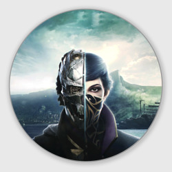 Круглый коврик для мышки Dishonored - Эмили Колдуин