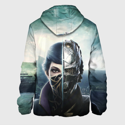 Мужская куртка 3D с принтом Dishonored - Эмили Колдуин, вид сзади #1