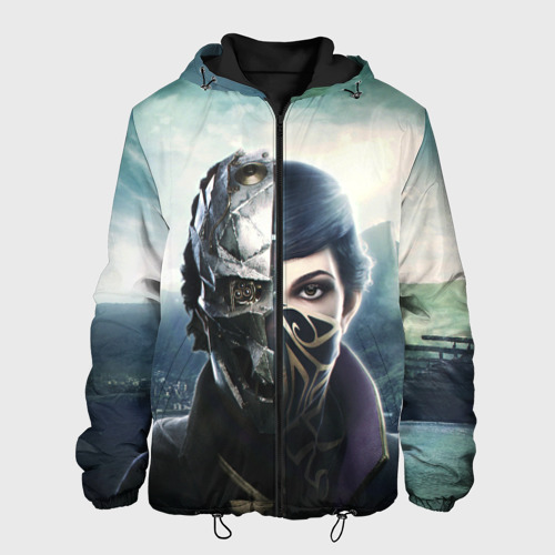 Мужская куртка 3D с принтом Dishonored - Эмили Колдуин, вид спереди #2