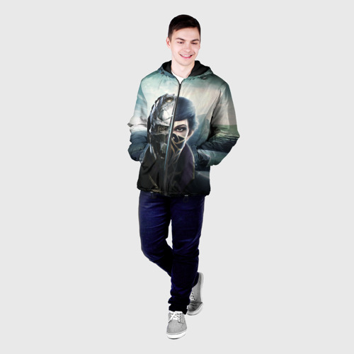 Мужская куртка 3D с принтом Dishonored - Эмили Колдуин, фото на моделе #1