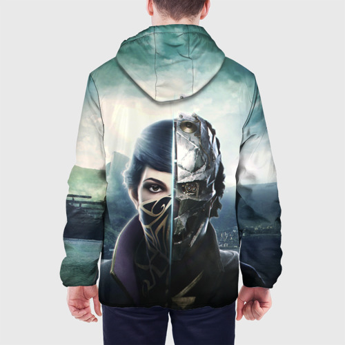 Мужская куртка 3D с принтом Dishonored - Эмили Колдуин, вид сзади #2