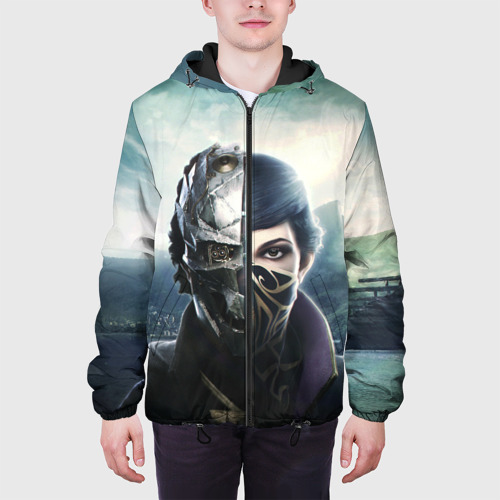 Мужская куртка 3D с принтом Dishonored - Эмили Колдуин, вид сбоку #3