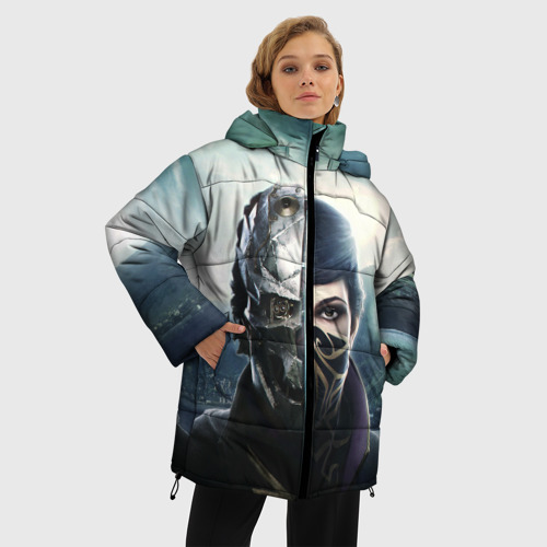 Женская зимняя куртка Oversize Dishonored - Эмили Колдуин, цвет черный - фото 3