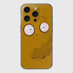 Чехол для iPhone 15 Pro силиконовый с защитой камеры Plants vs Zombies Орешек