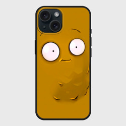 Чехол силиконовый для Apple iPhone 15 матовый Plants vs Zombies Орешек
