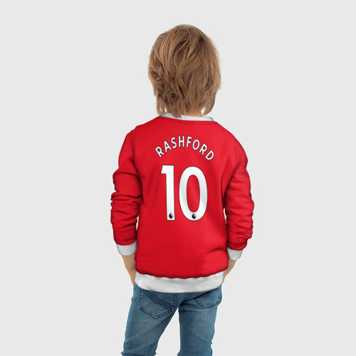 Детский свитшот 3D Rashford Манчестер Юнайтед форма 2022-2023, цвет 3D печать - фото 6