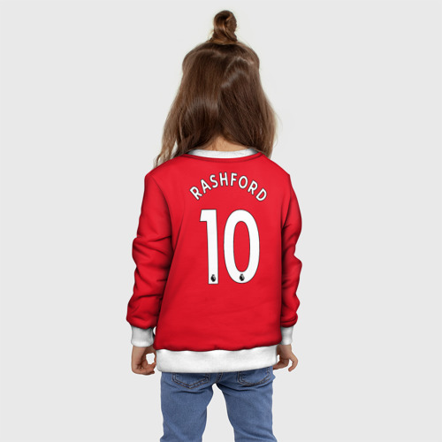 Детский свитшот 3D Rashford Манчестер Юнайтед форма 2022-2023, цвет 3D печать - фото 8