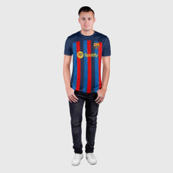 Мужская футболка 3D Slim Ферран Торрес Барселона форма 2022-2023 - фото 2